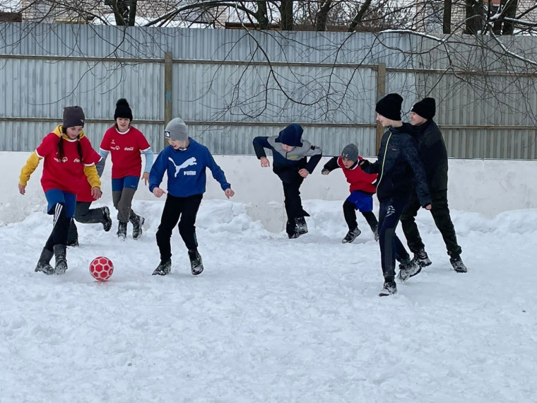 Чемпионат области по мини-футболу на снегу среди детей с ОВЗ.